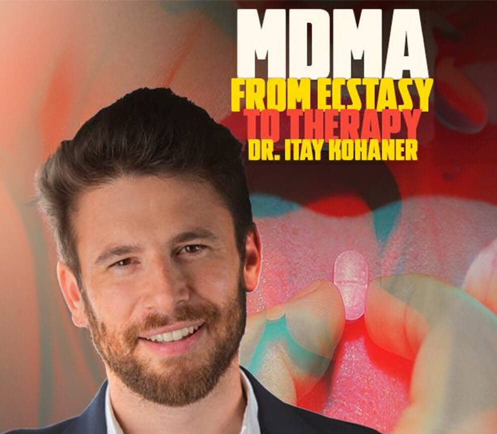 Post thumbnail showing Dr. Itay Kohane and text saying "MDMA FROM ECSTASY TO THERAPY"